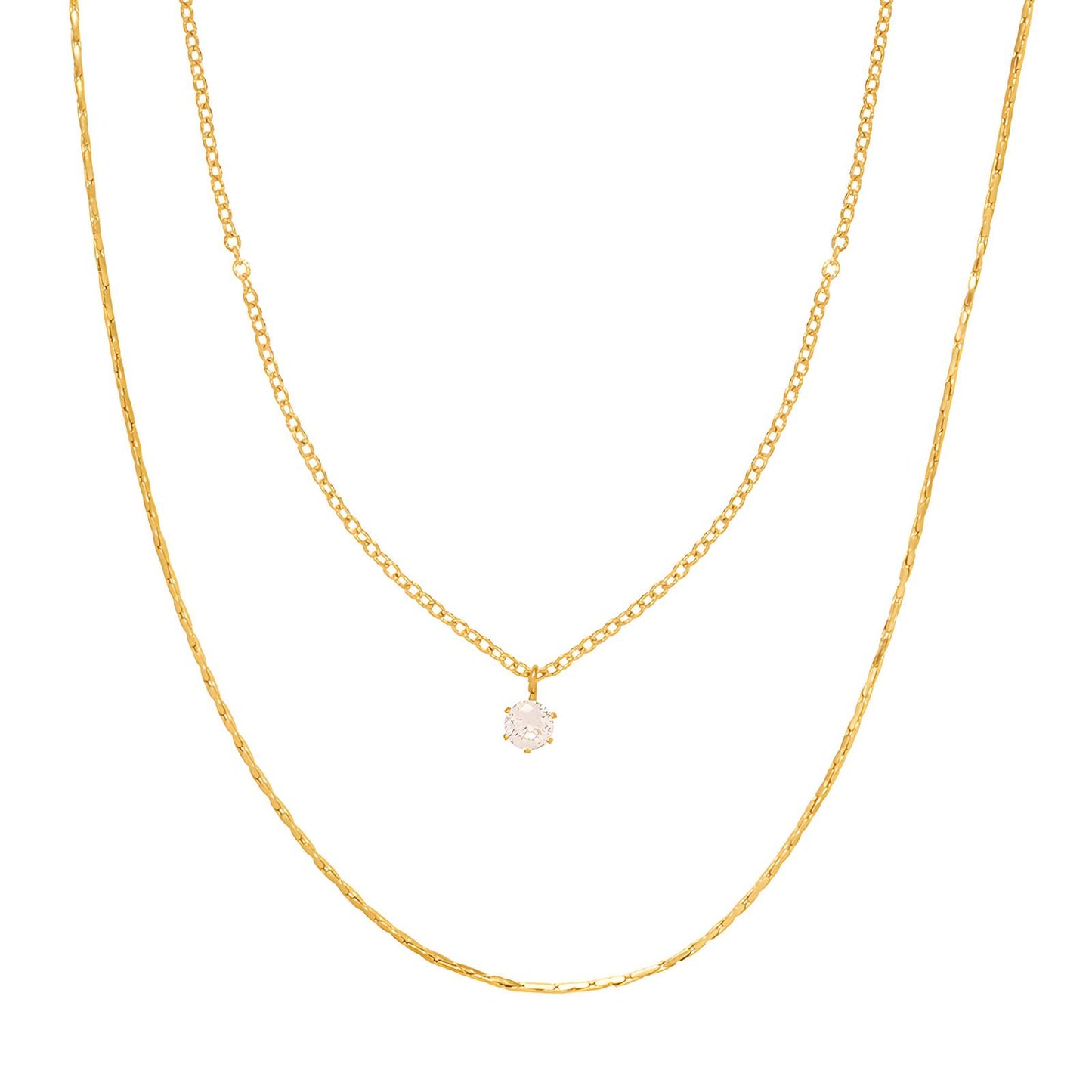 Classic Chain Necklace in 18K Gold Plated Steel