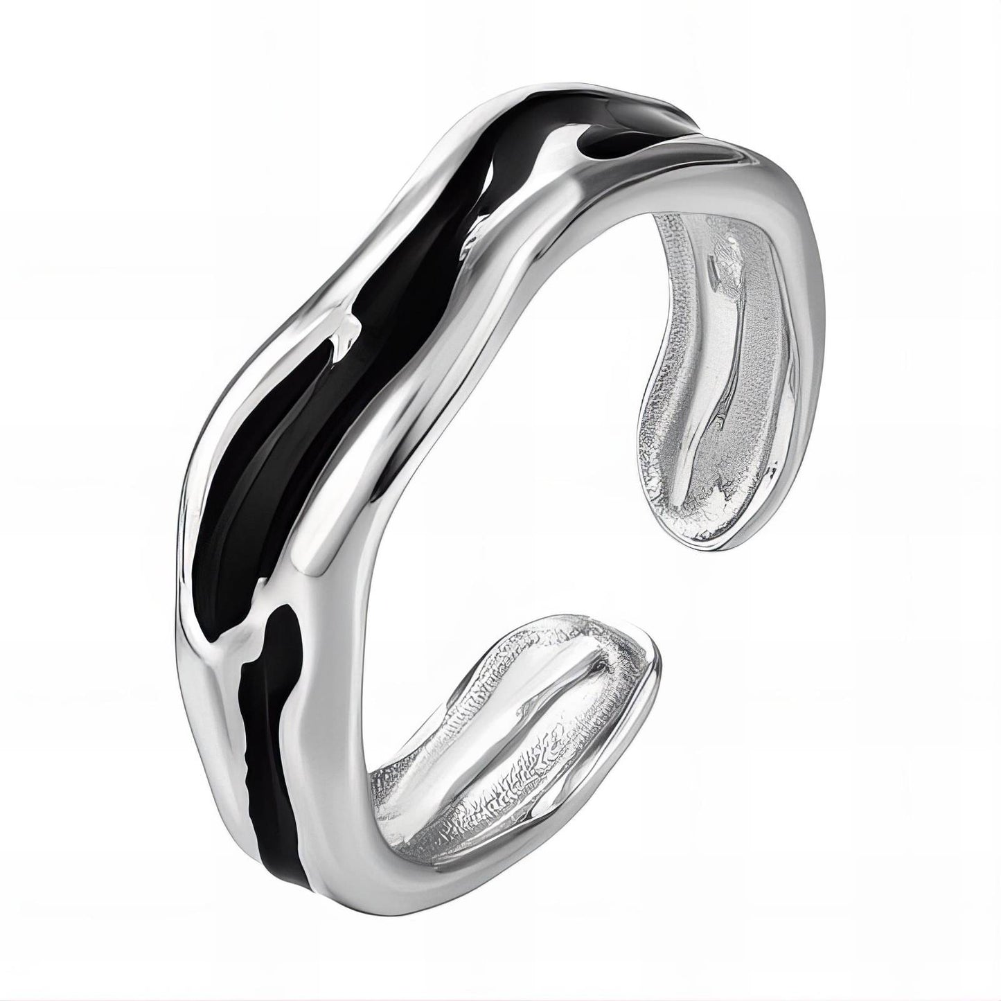 Luxe Statement Band Ring in Stainless Steel