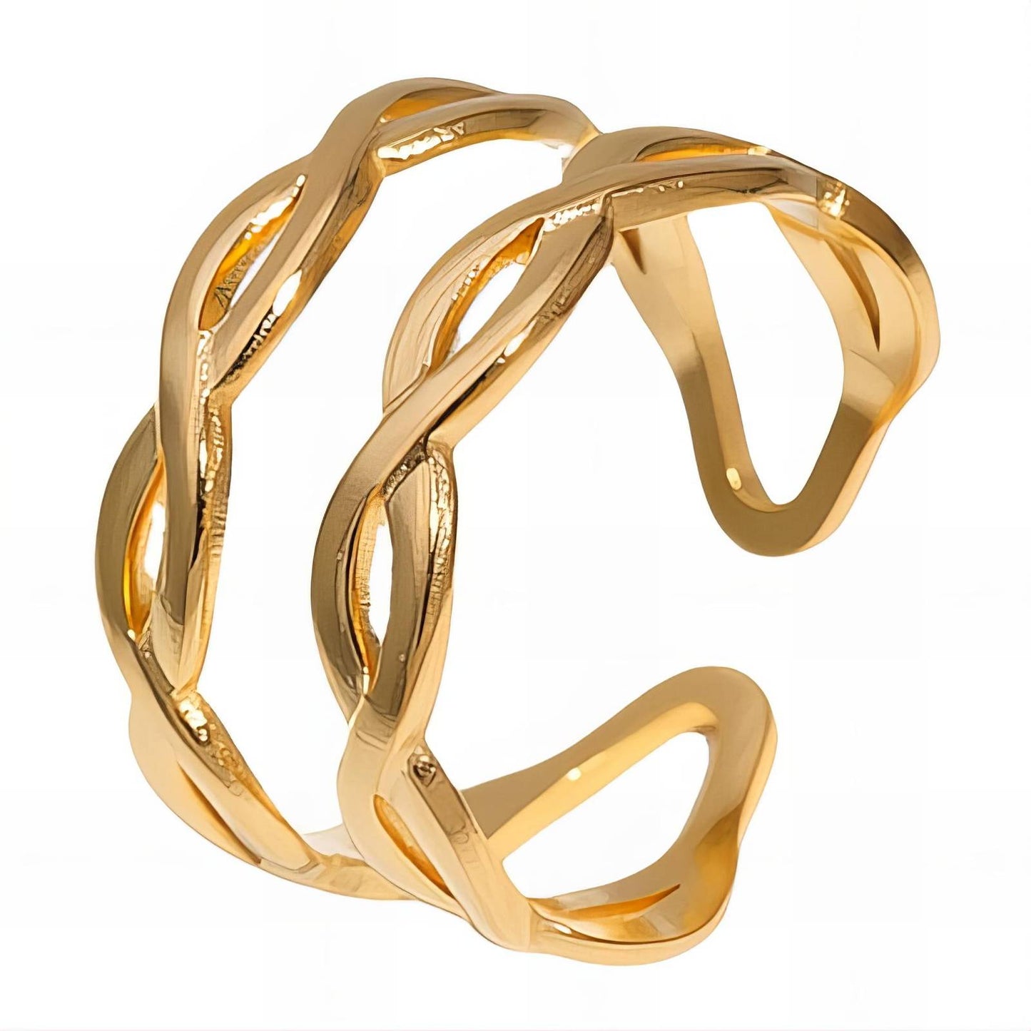 Gold Band Ring | Premium Steel Collection