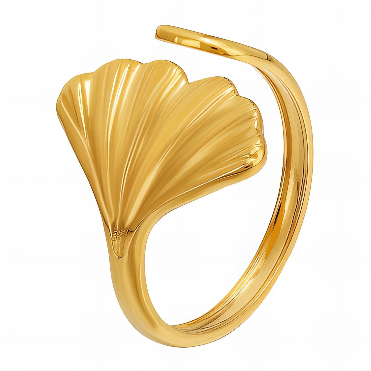 Seashell Ring | Gold Plated Steel Collection