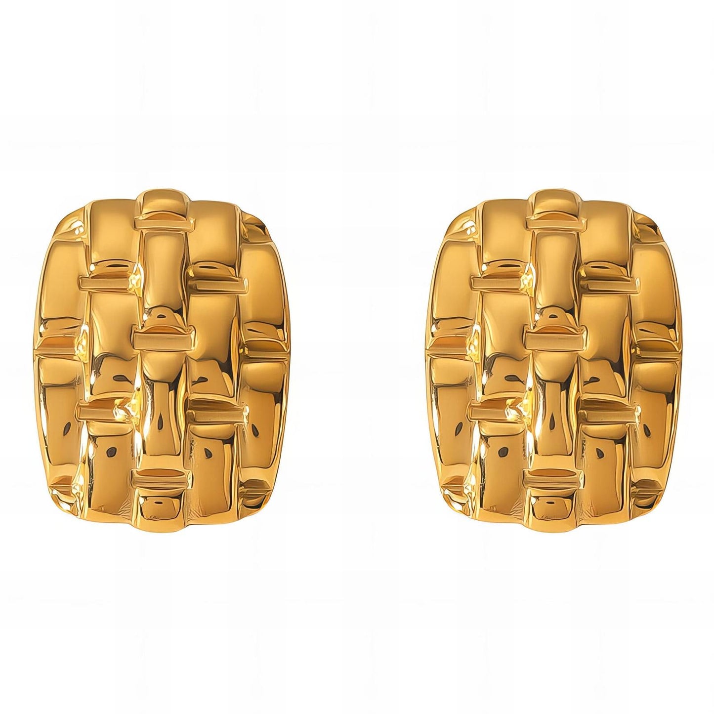 18K gold plated Stainless steel earrings,