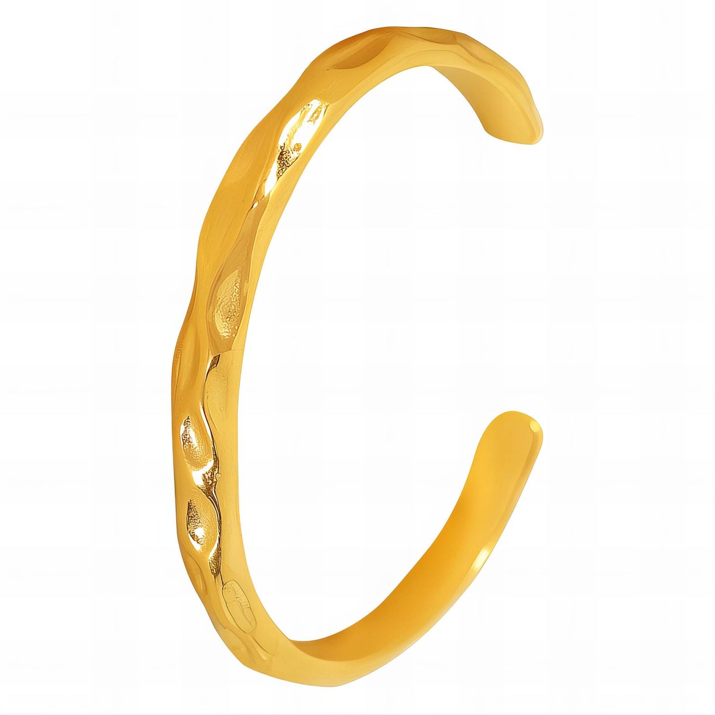 Contemporary Link Bracelet in 18K Gold Plated Steel