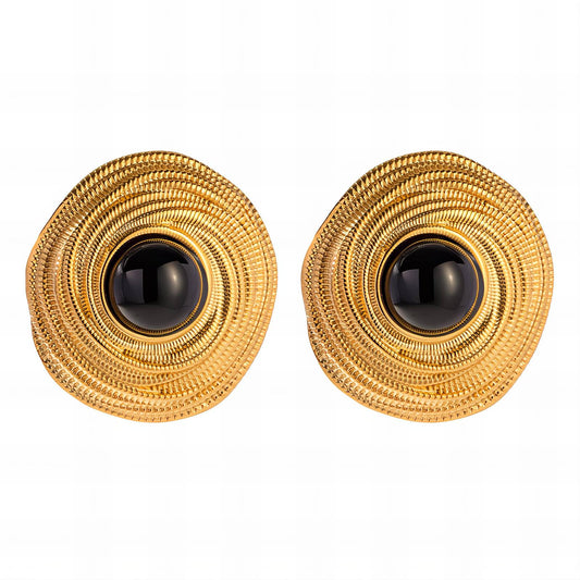 18K gold plated Stainless steel earrings,