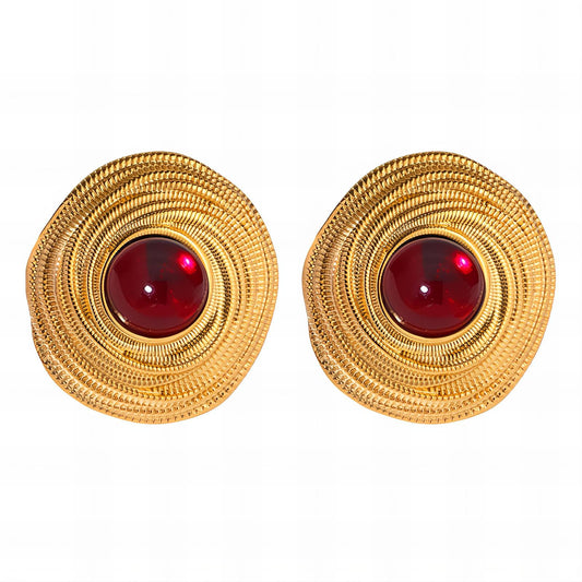 18K gold plated Stainless steel earrings,