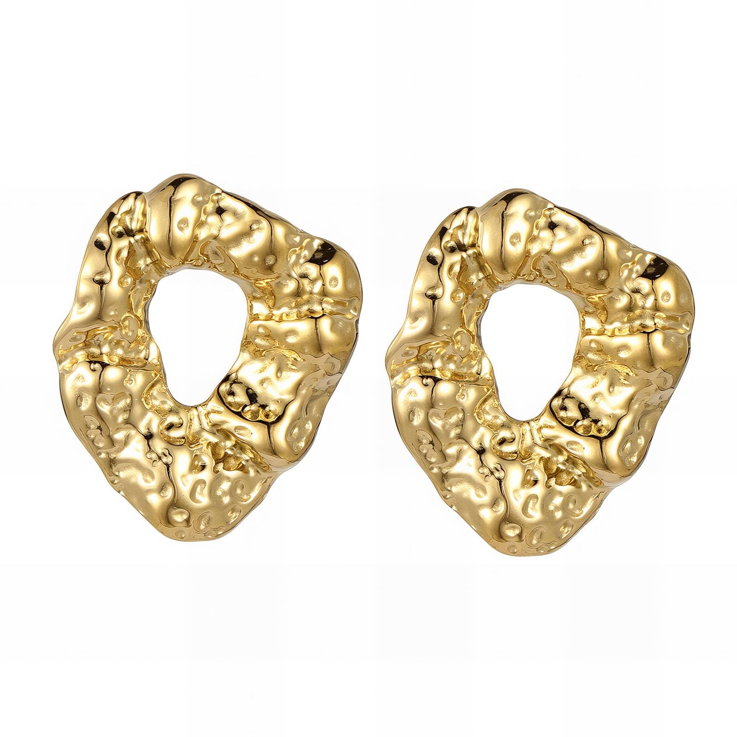 18K gold plated Stainless steel earrings,