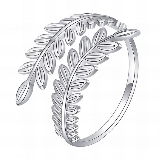 Nature Leaf Ring in Stainless Steel