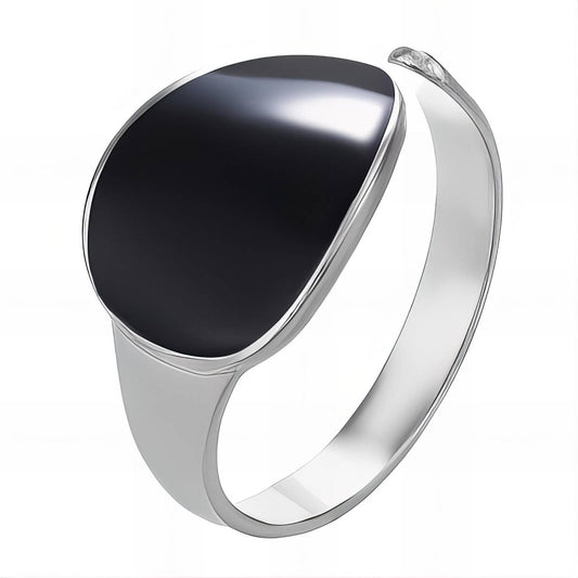 Modern Statement Band Ring in Stainless Steel