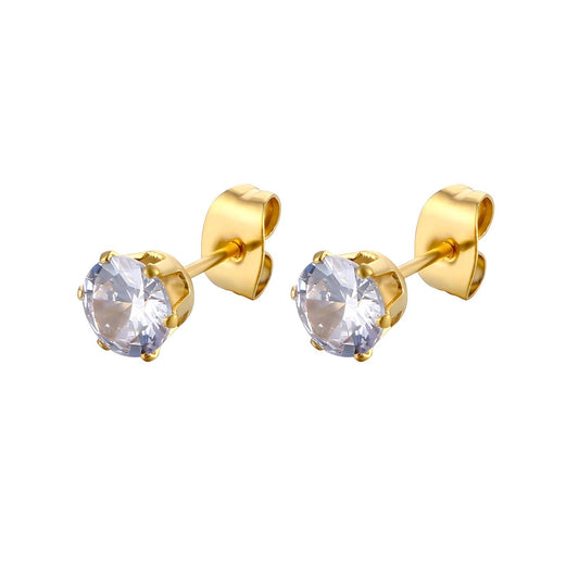 18K gold plated Stainless steel earrings,