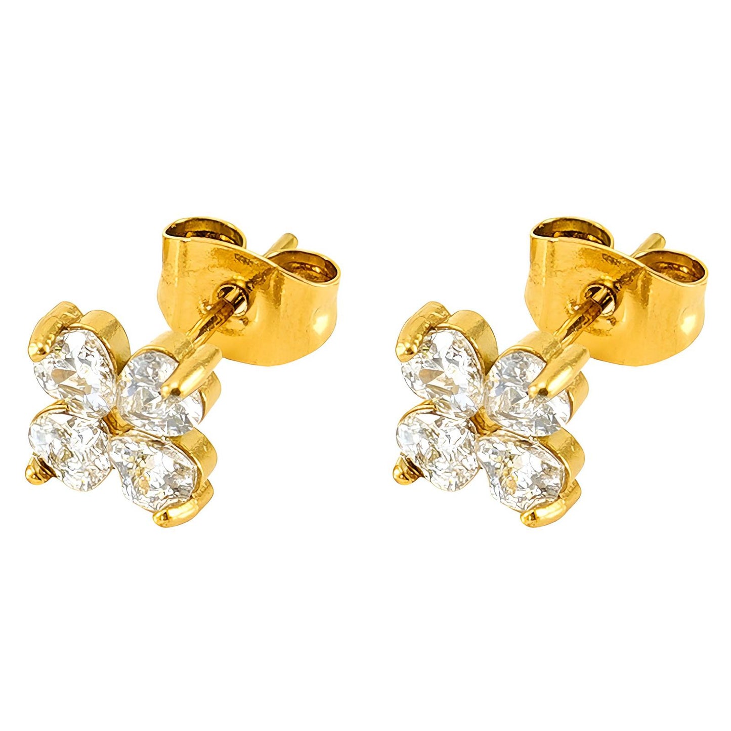 18K gold plated Stainless steel earrings,