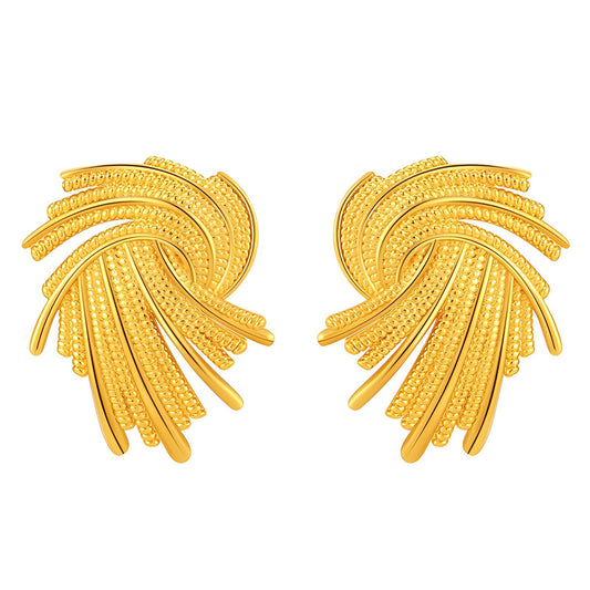 18K gold plated Stainless steel earrings,