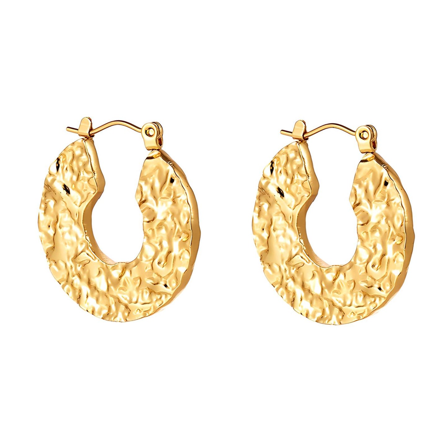 18K gold plated Stainless steel earrings,