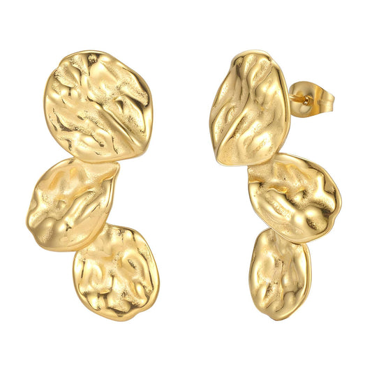 18K gold plated Stainless steel earrings,