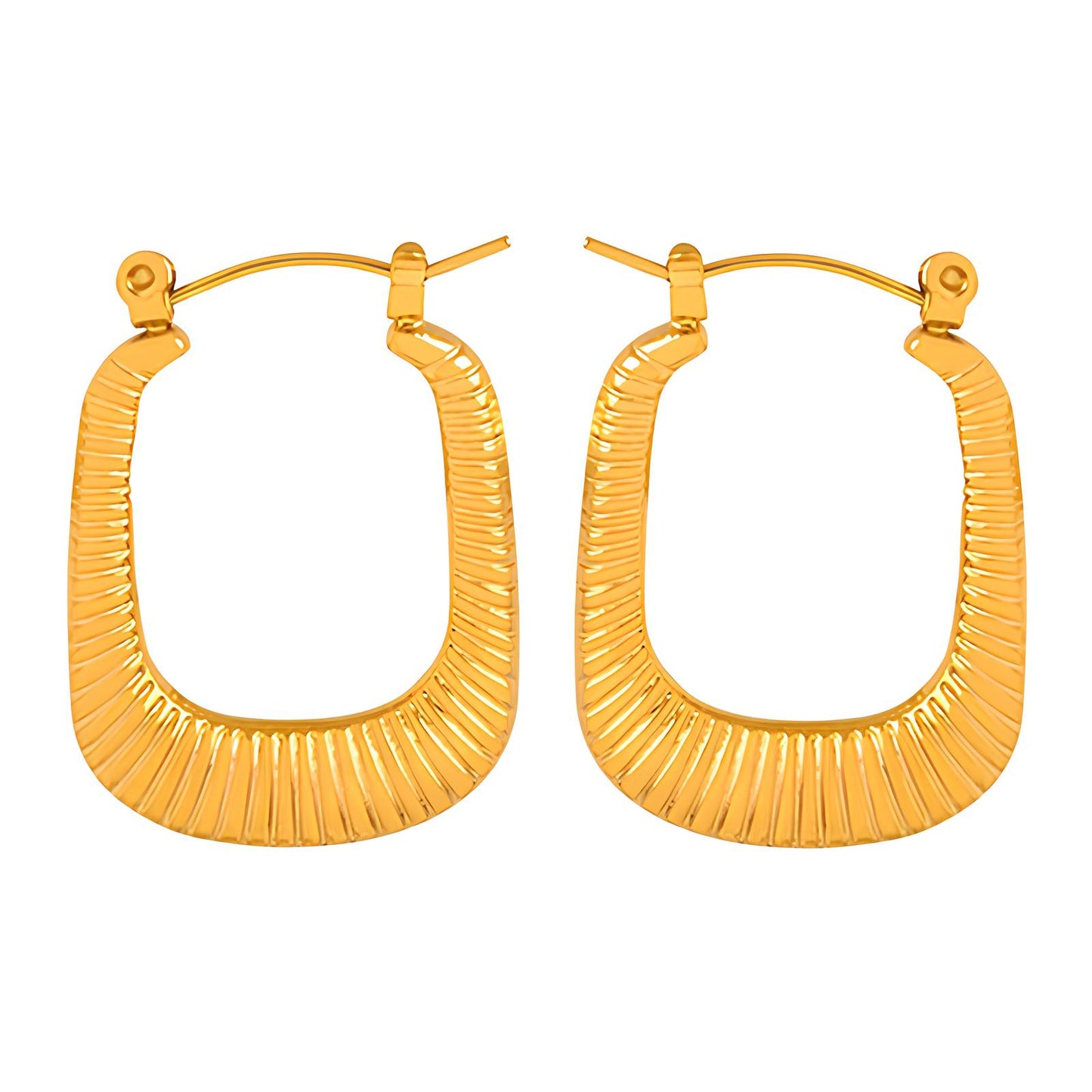 18K gold plated Stainless steel earrings,