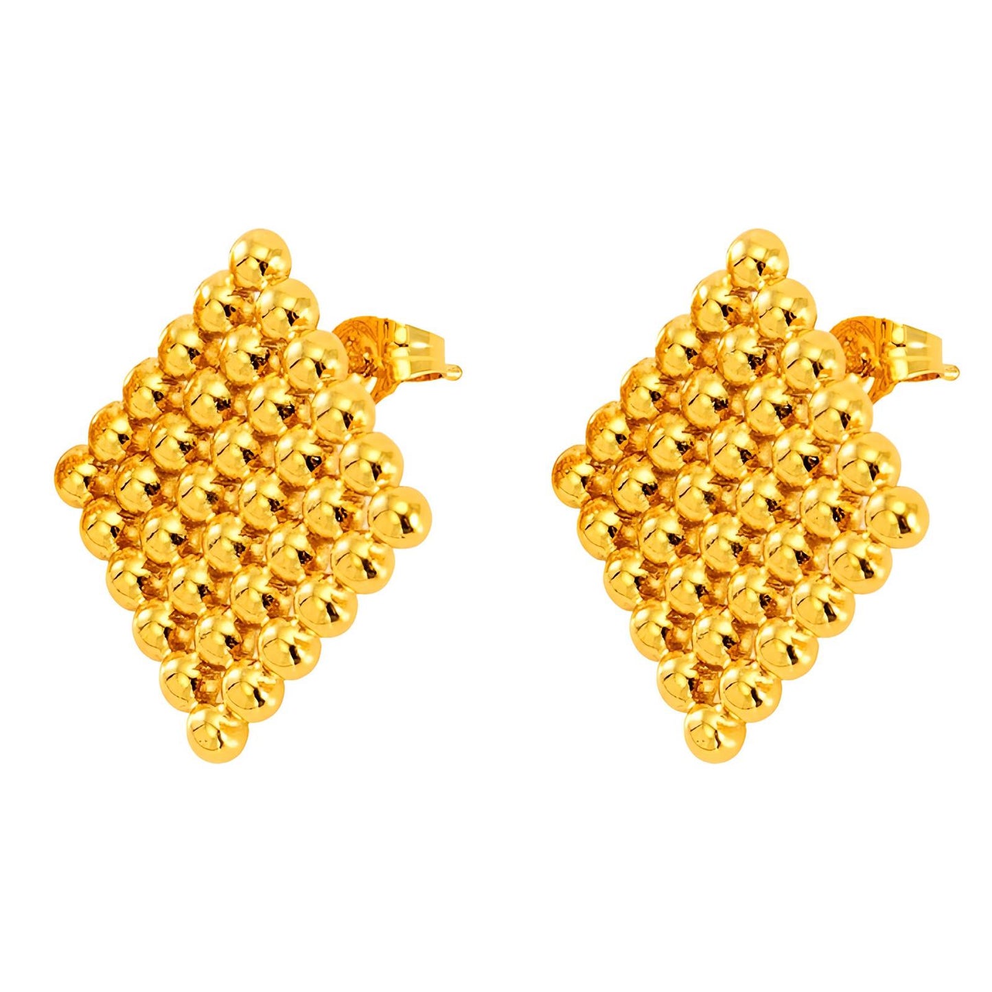 18K gold plated Stainless steel earrings,