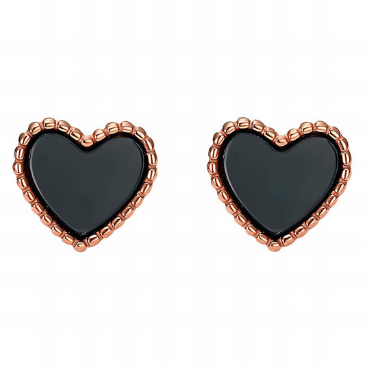 18K gold plated Stainless steel  Hearts earrings,