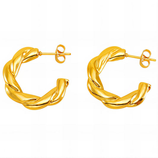 18K gold plated Stainless steel earrings,