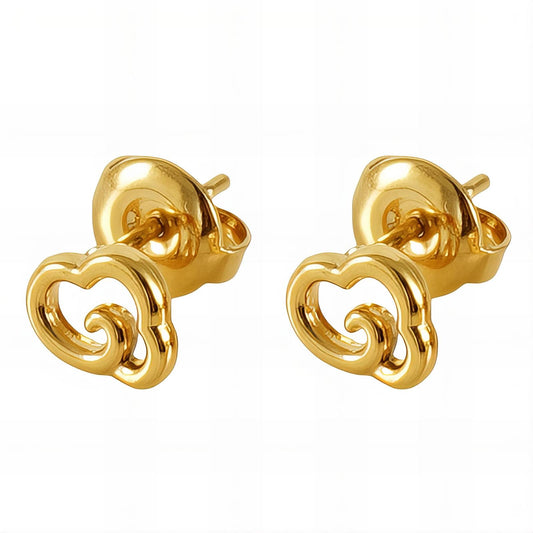 18K gold plated Stainless steel earrings,