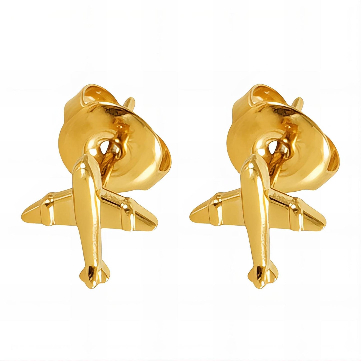 18K gold plated Stainless steel earrings,