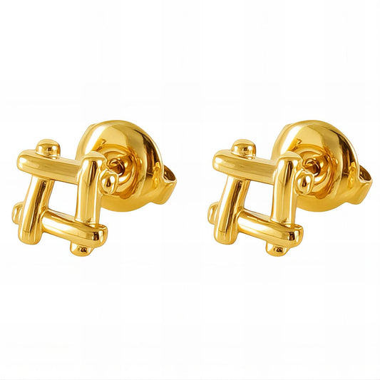 18K gold plated Stainless steel earrings,