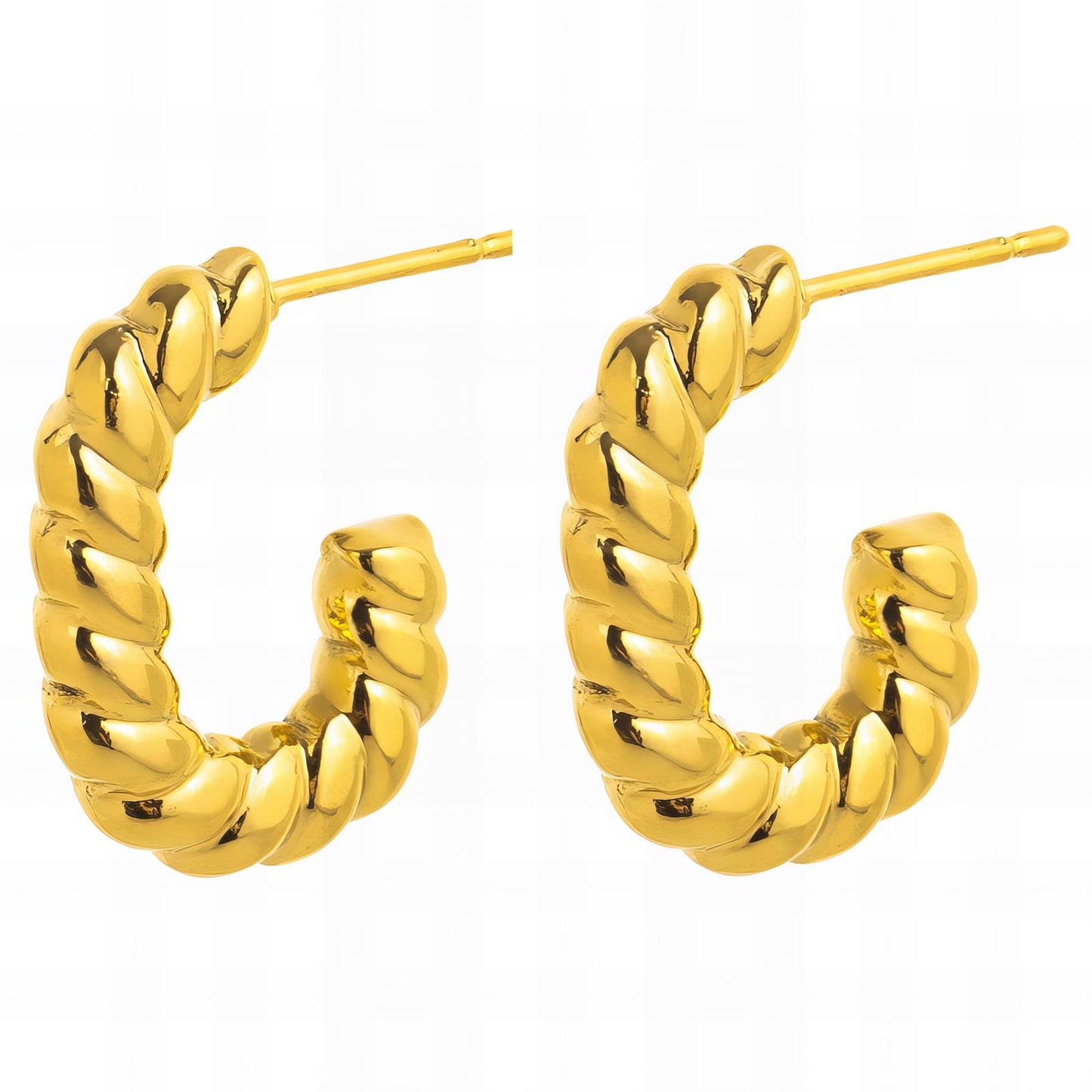 18K gold plated Stainless steel earrings,