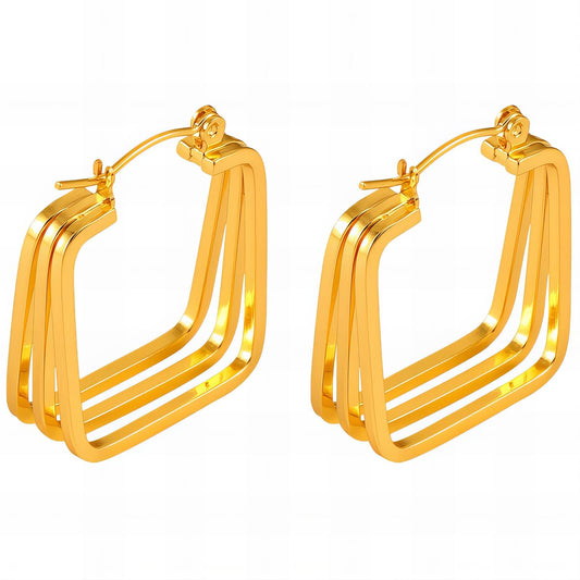 18K gold plated Stainless steel earrings,