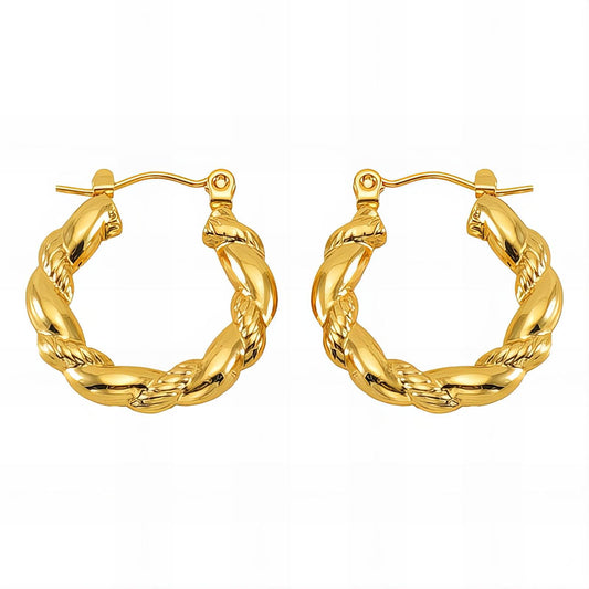 18K gold plated Stainless steel earrings,