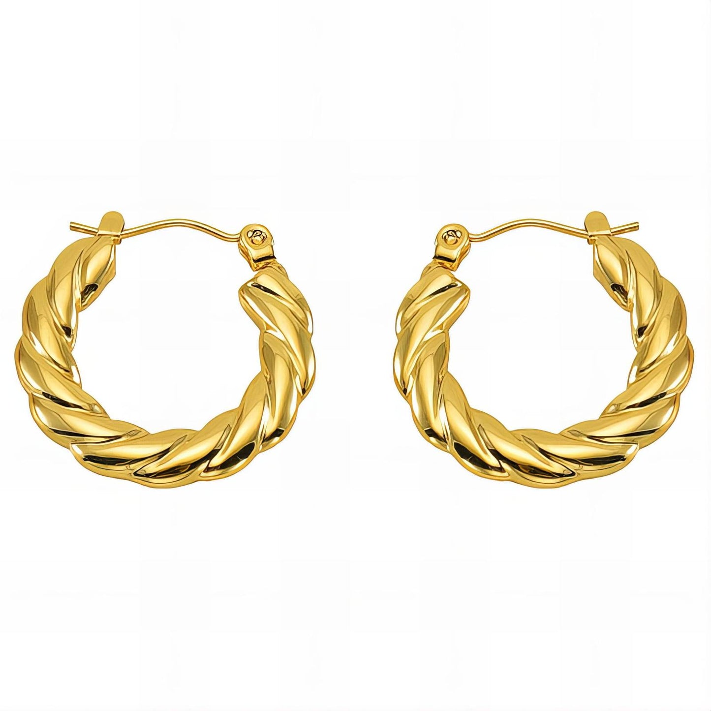 18K gold plated Stainless steel earrings,