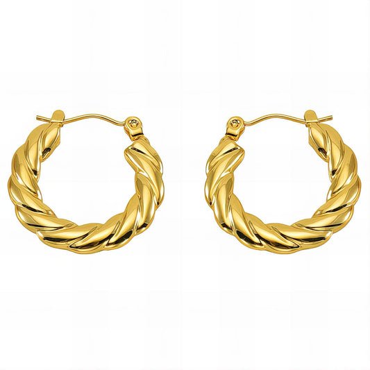 18K gold plated Stainless steel earrings,