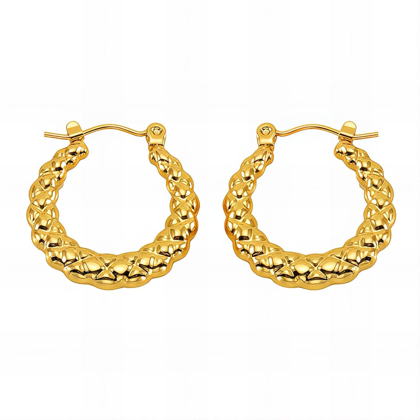 18K gold plated Stainless steel earrings,