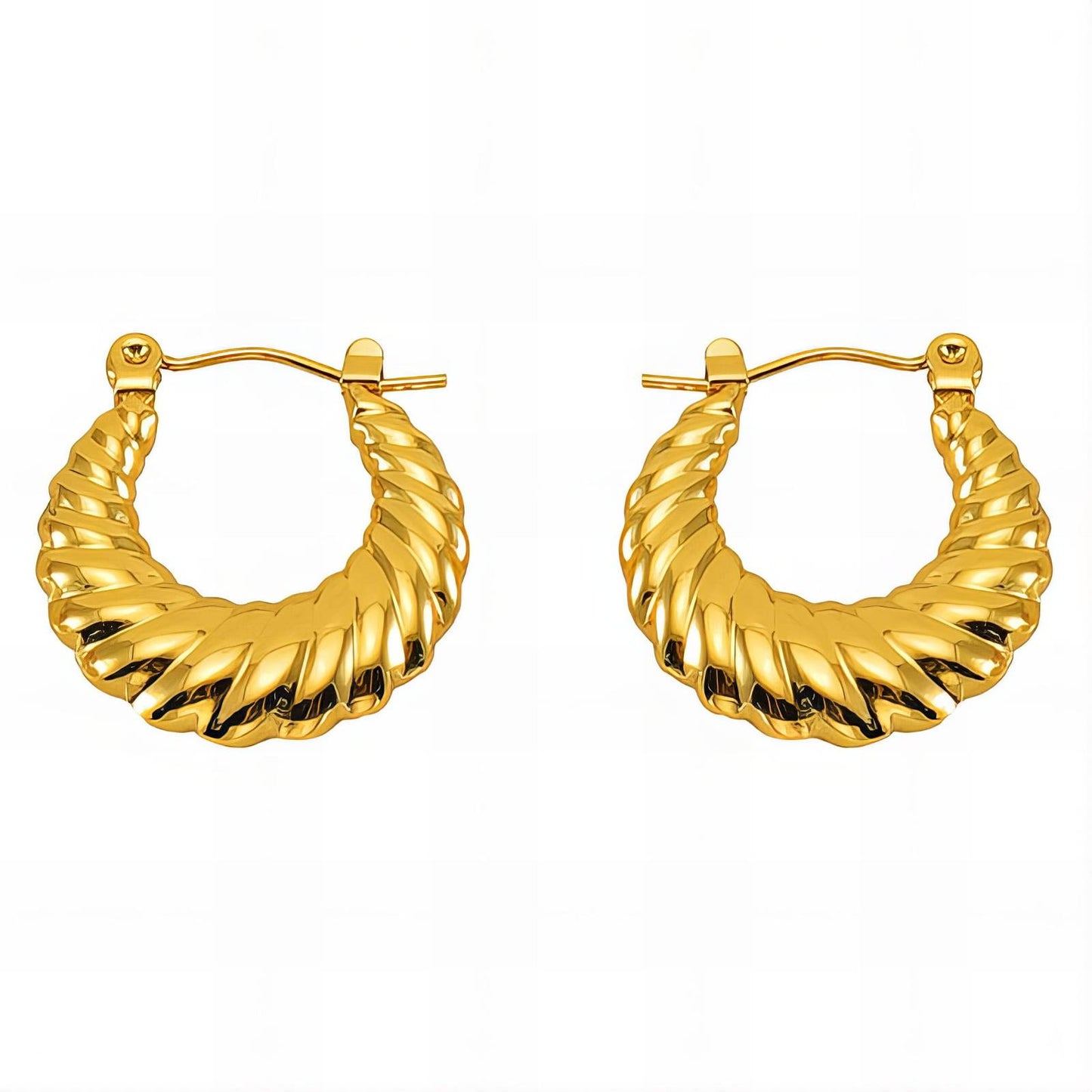 18K gold plated Stainless steel earrings,