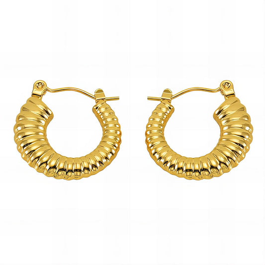 18K gold plated Stainless steel earrings,