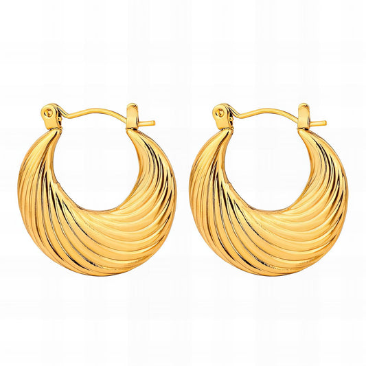 18K gold plated Stainless steel earrings,