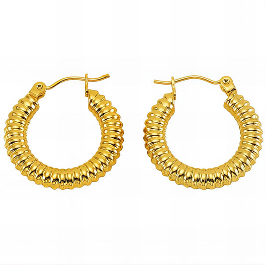 18K gold plated Stainless steel earrings,