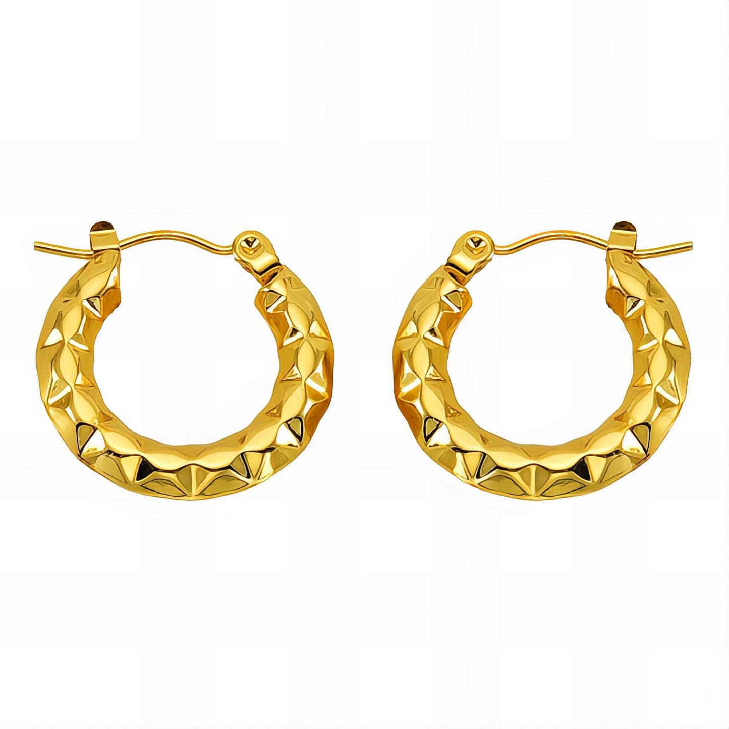 18K gold plated Stainless steel earrings,