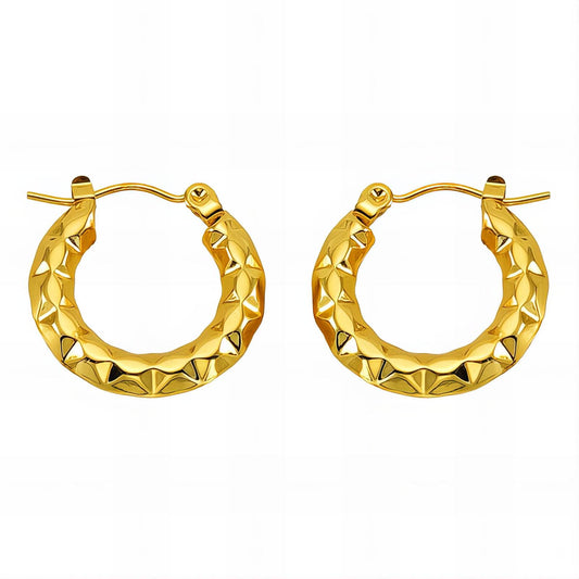 18K gold plated Stainless steel earrings,