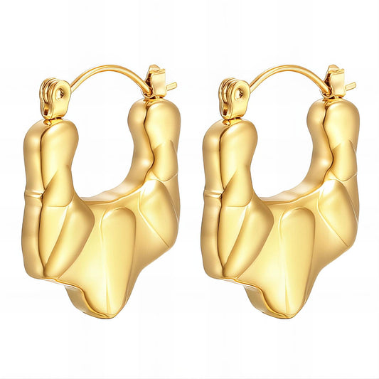 18K gold plated Stainless steel earrings,