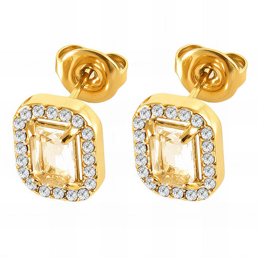 18K gold plated Stainless steel earrings,