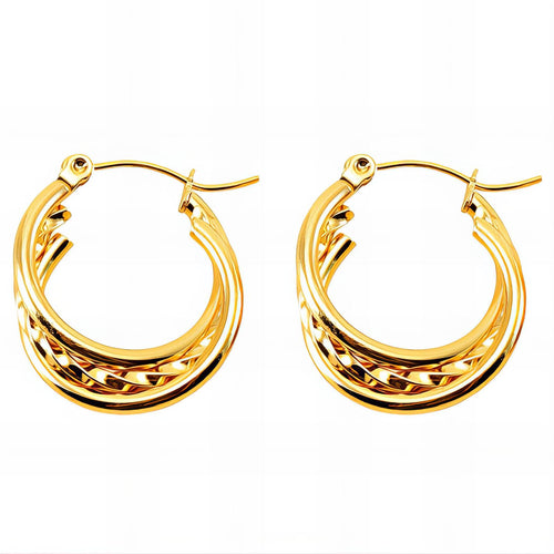 18K gold plated Stainless steel earrings,