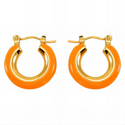 18K gold plated Stainless steel earrings,