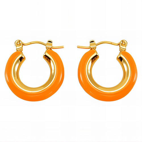 18K gold plated Stainless steel earrings,