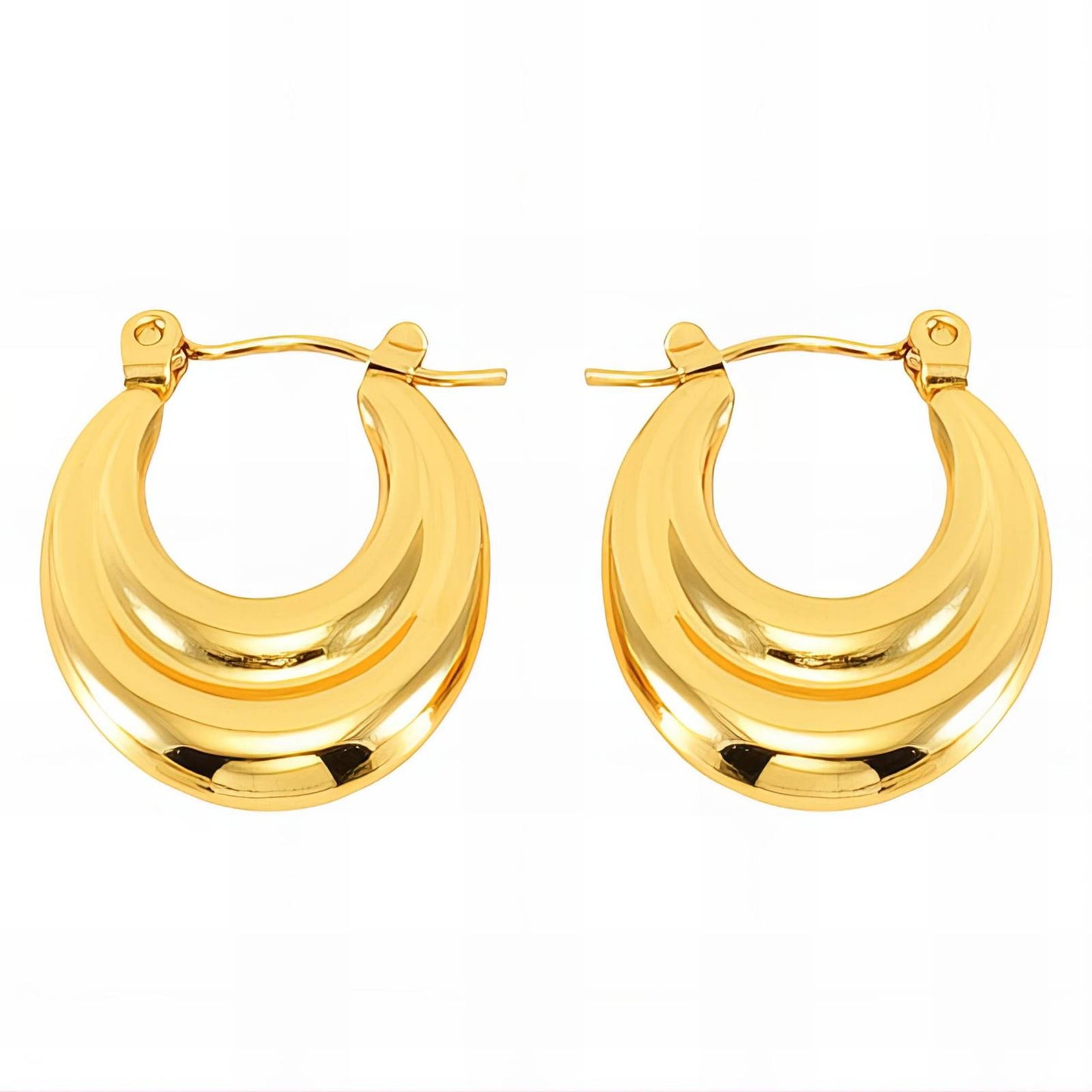 18K gold plated Stainless steel earrings,