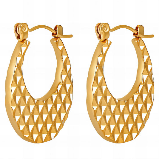 18K gold plated Stainless steel earrings,