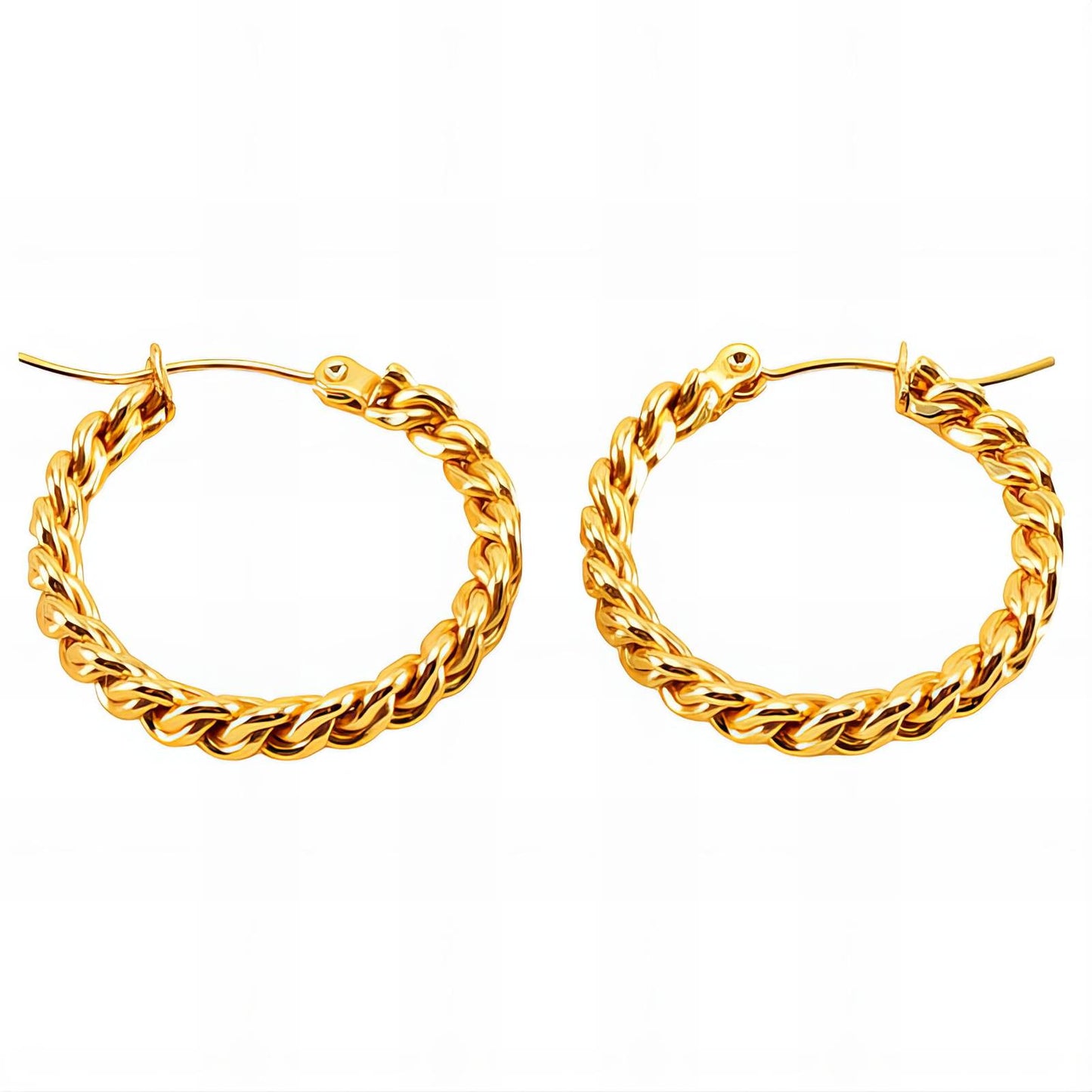 18K gold plated Stainless steel earrings,