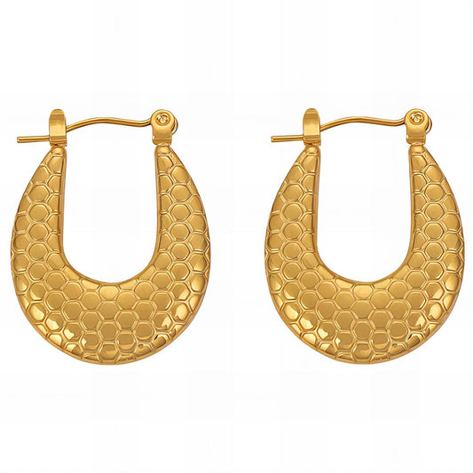 18K gold plated Stainless steel earrings,