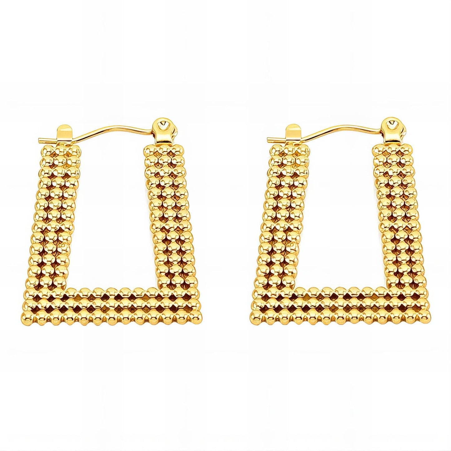 18K gold plated Stainless steel earrings,