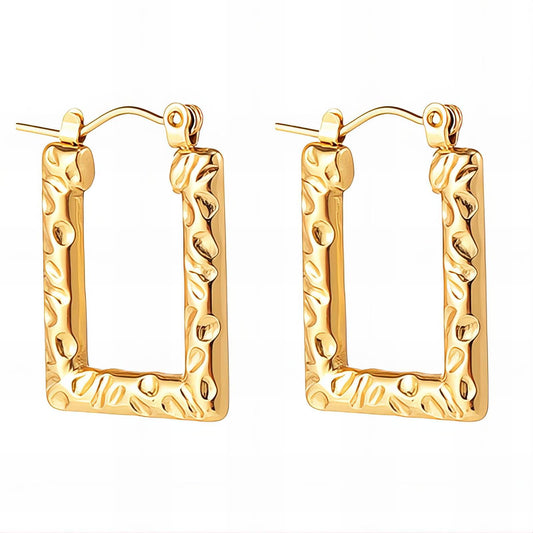 18K gold plated Stainless steel earrings,