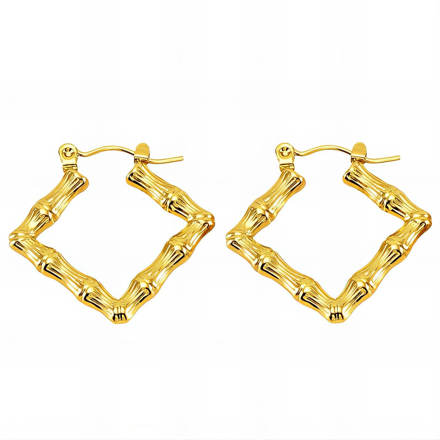 18K gold plated Stainless steel earrings,