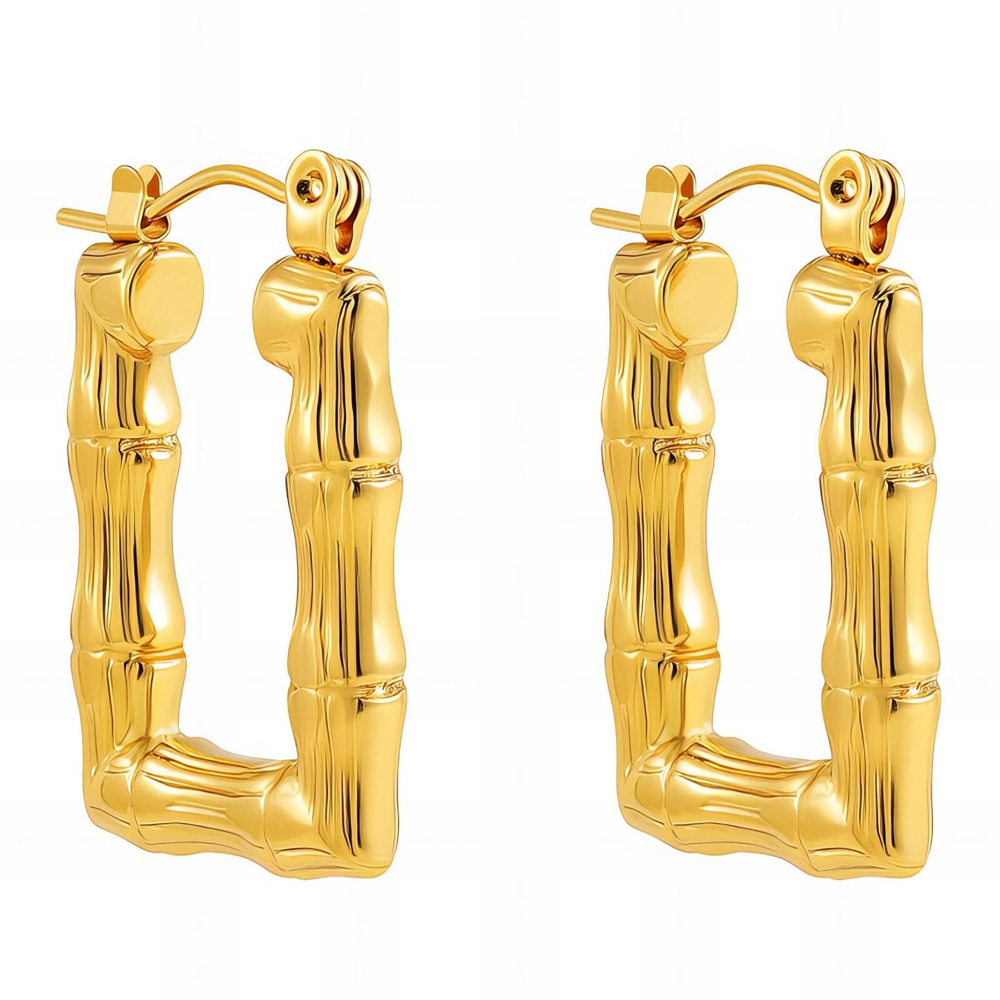 18K gold plated Stainless steel earrings,