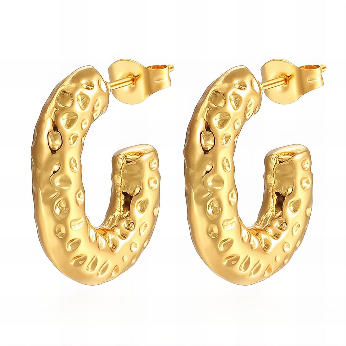 18K gold plated Stainless steel earrings,