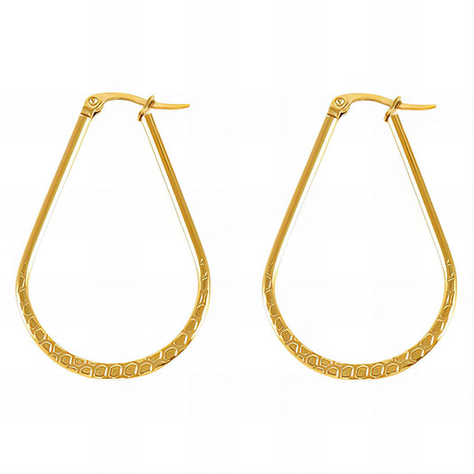 18K gold plated Stainless steel earrings,